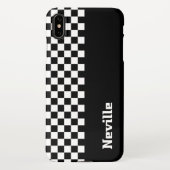 Personalised Two-Tone Checkerboard iPhoneケース (裏面)