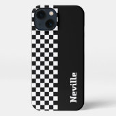 Personalised Two-Tone Checkerboard iPhoneケース (裏面)