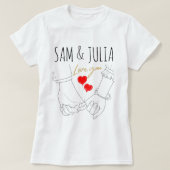 Personalised unisex t-shirt for lovers. tシャツ (デザイン正面)