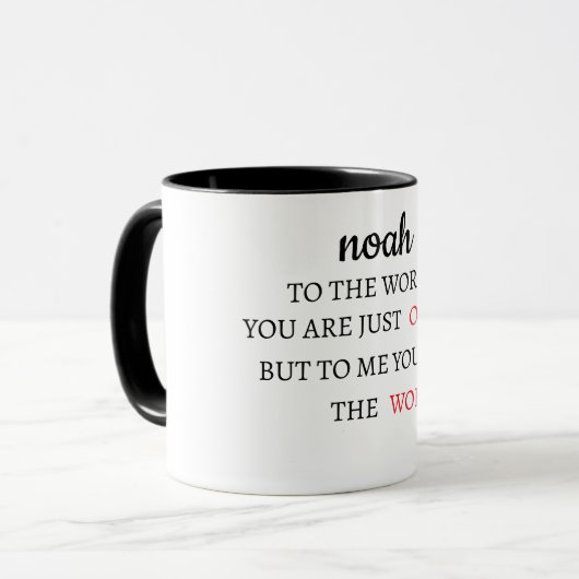 Personalised Valentine's Day Mug NAME マグカップ (正面左)