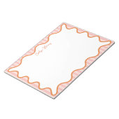 Personalised Vibrant Bold Colors Whimsical Wavy  ノートパッド (アングル)