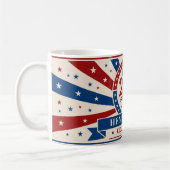 Personalised Vintage America 250 1776 -2026 コーヒーマグカップ (左)