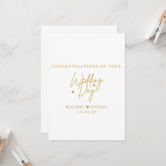 Personalised Wedding Day Card - Happily Ever After 招待状