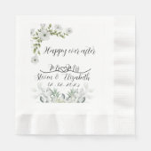 Personalised Wedding Gift happy ever after 縁ありランチョンナプキン (正面)