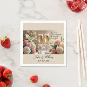 Personalised Wedding Napkins-Happily Ever After スタンダードカクテルナプキン (インサイチュ)