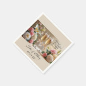 Personalised Wedding Napkins-Happily Ever After スタンダードカクテルナプキン (角)