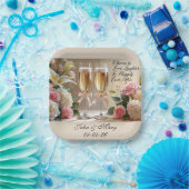 Personalised Wedding Paper Cup- Happily Ever After ペーパープレート (パーティー)