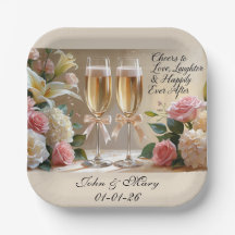 Personalised Wedding Paper Cup- Happily Ever After