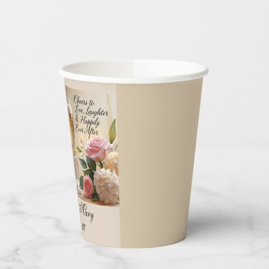 Personalised Wedding Paper Cups 紙コップ (左)