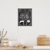 Personalised wedding  photo booth sign chalkboard ポスター (キッチン)