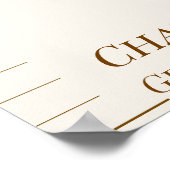 Personalised Woodland Deer Growth Chart ポスター (角)