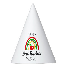 Personalised World's Best Teacher パーティーハット