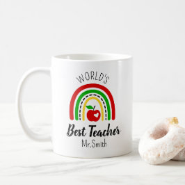Personalised World's Best Teacher Coffee Mug コーヒーマグカップ