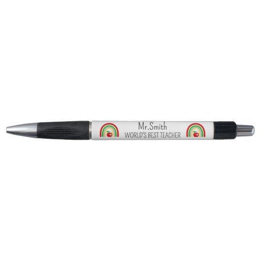 Personalised World's Best Teacher Pen ボールペン (正面)
