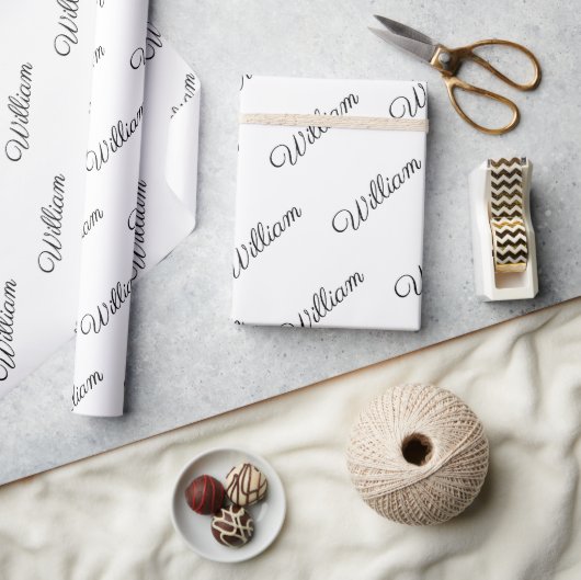 Personalised wrapping paper  ラッピングペーパー (クラフト)