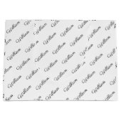 Personalised wrapping paper  ラージペーパーバッグ (正面)