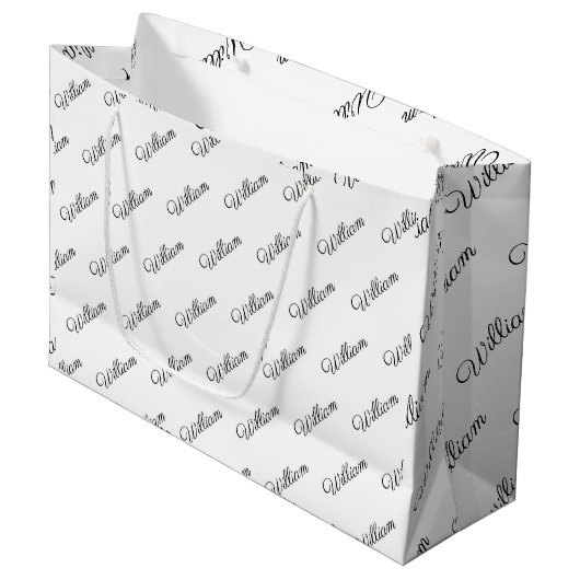 Personalised wrapping paper  ラージペーパーバッグ (正面アングル)