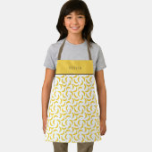 Personalised Yellow Banana Pattern Apron. エプロン (インサイチュ)
