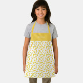 Personalised Yellow Banana Pattern Apron. エプロン (インサイチュ)