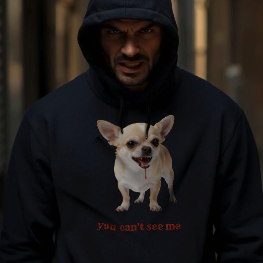 Personalised You Can't See Me Chihuahua WWE パーカ