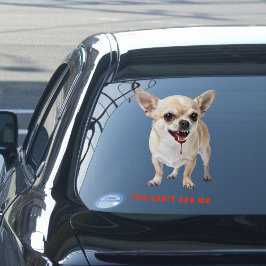 Personalised You Can't See Me Chihuahua WWE Car ウィンドウサイン