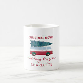 Personalisierbar- Christmas Movie Mug Watching コーヒーマグカップ