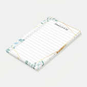 Personalisierbar Greenery liniert ポストイット (アングル)