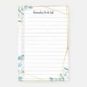 Personalisierbar Greenery liniert ポストイット (正面)