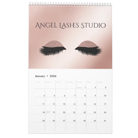 Personalisierbar Makeup Artist Eyelash Extensions カレンダー (1月 2026)