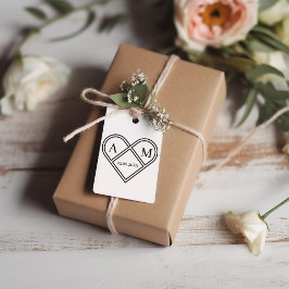 Personalisierbar Monogramm Herz ラバースタンプ