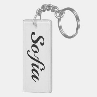 personalisierbar Vorname Sofia schwarz weiß キーホルダー