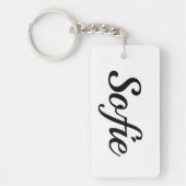 personalisierbar Vorname Sofie schwarz weiß キーホルダー (正面)