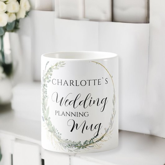 Personalisierbar- Wedding-Planning-Mug     コーヒーマグカップ