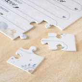 Personalisierbare Baby Geburtstafel mit Elefant  ジグソーパズル (側面)