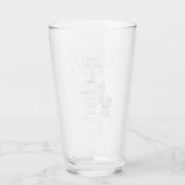 Personalisierbare Baby Geburtstafel mit Elefant タンブラーグラス (裏面)