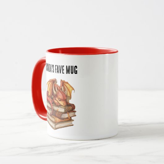 Personalisierbare Book Hoarder マグカップ (正面左)