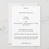 Personalisierbare Einladung Einschulung deutsch  招待状 (裏面)