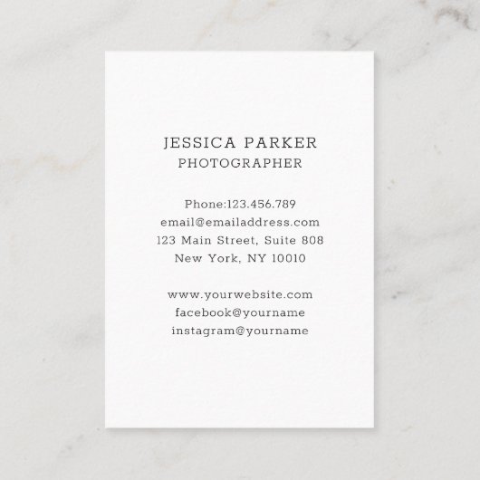 Personalisierbare Foto 名刺 (裏面)