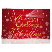 personalisierbare Geschenktüte für Weihnachten ラージペーパーバッグ (裏面)