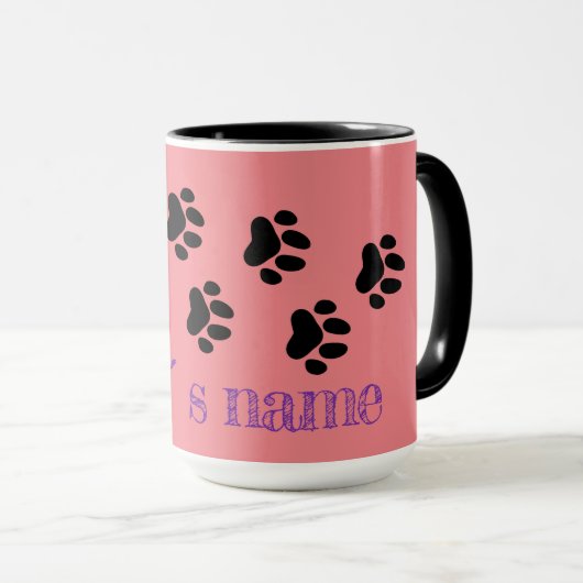 personalisierbare Katzentasse マグカップ (正面右)