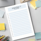 Personalisierbare Modern Blau Weiß Post-it Klebeze ポストイット