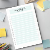 Personalisierbare Modern Mint Weiß Post-it Klebeze ポストイット