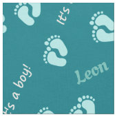 personalisierbare Stoffe mit Namen Baby Junge ファブリック (クローズアップ)