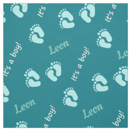 personalisierbare Stoffe mit Namen Baby Junge ファブリック