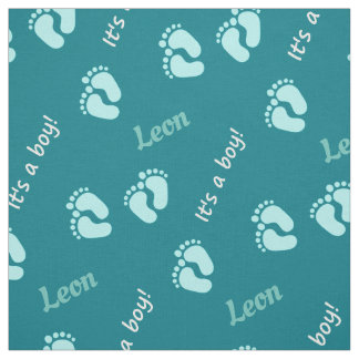 personalisierbare Stoffe mit Namen Baby Junge ファブリック