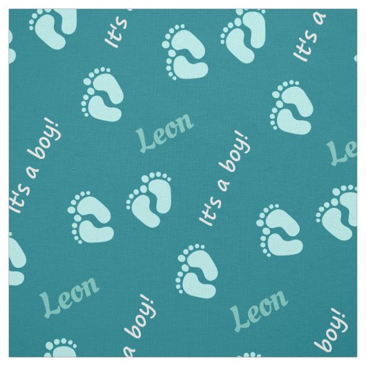 personalisierbare Stoffe mit Namen Baby Junge ファブリック (見本)