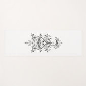 Personalisierbare Yogamatte mit Blumen- Design ヨガマット (正面(横))