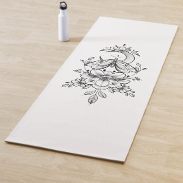 Personalisierbare Yogamatte mit Blumen- Design ヨガマット