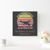 personalisierbares Design Gärtnerin スクエア壁時計 (ホーム)