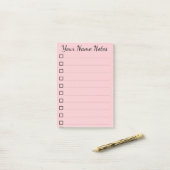 personalisiert Name ポストイット (デスク上)